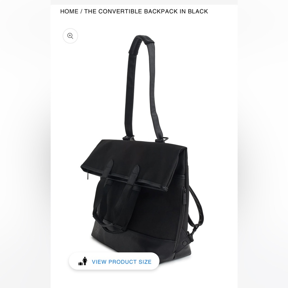 BÉIS convertible backpack in black